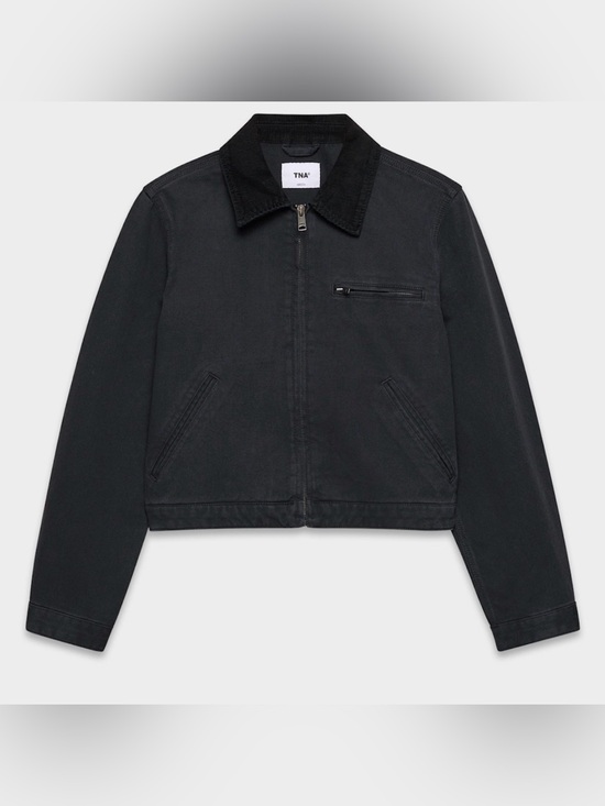 TNA Jackets & Blazers - NWT- TNA ‘Barkley Lightweight Workwear Jacket’ 2XS Black